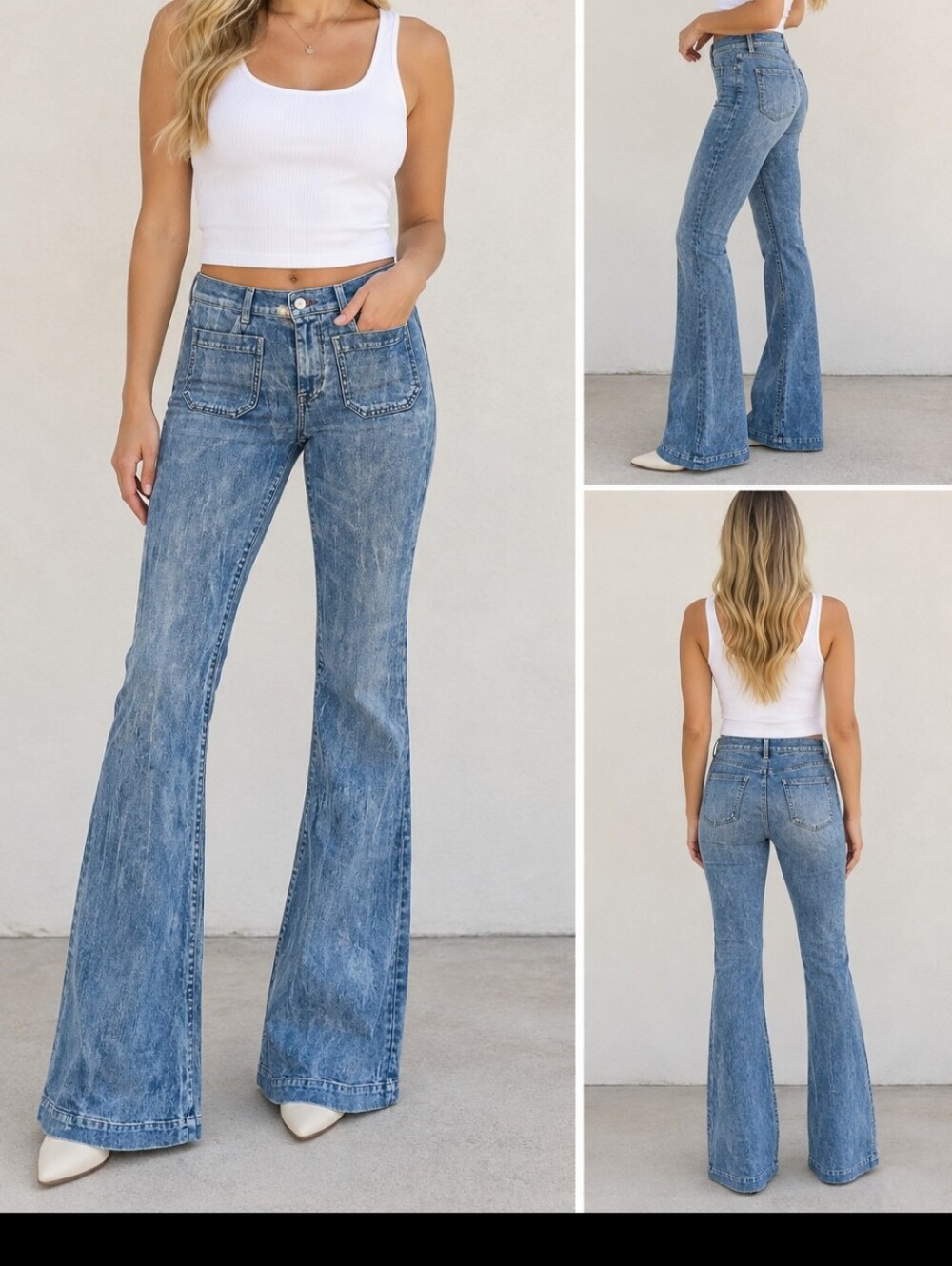 Ralph Lauren Flare light acid wash Jeans